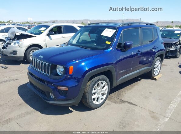 ZACNJABB6LPL86040 2020 JEEP RENEGADE Синий Передняя левая четверть