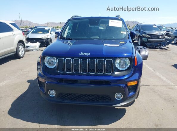 ZACNJABB6LPL86040 2020 JEEP RENEGADE Синий Вид щитка приборов