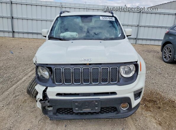 ZACNJABB7KPK88424 2019 JEEP RENEGADE White Vista frontal