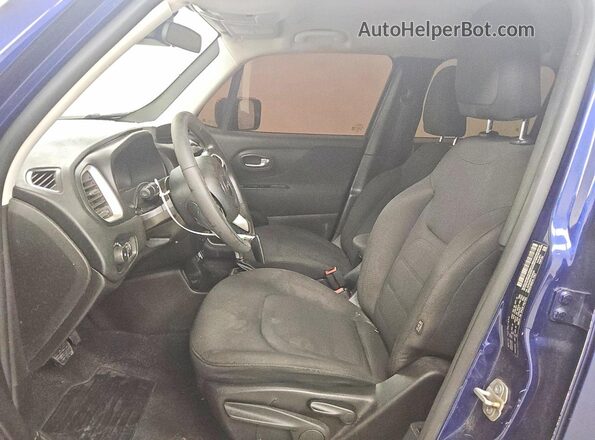 ZACNJABB7LPL62300 2020 JEEP RENEGADE Blue Front interior view