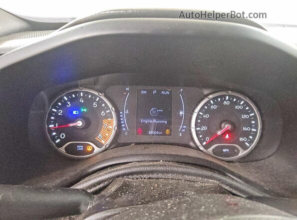 ZACNJABB7LPL62300 2020 JEEP RENEGADE Blue Instrument cluster view
