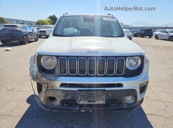 ZACNJABB8KPK46649 2019 JEEP RENEGADE White Vista frontal