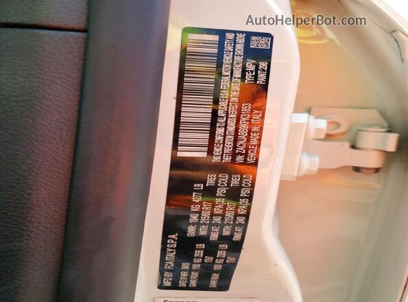 ZACNJABB9KPK31853 2019 JEEP RENEGADE White VIN კოდის სტიკერის ხედი