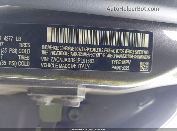 ZACNJABB9LPL81382 2020 JEEP RENEGADE Серый Вид подкапотного пространства