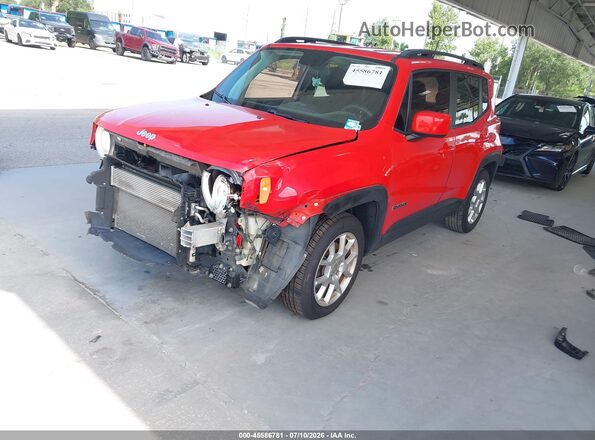 ZACNJABBXKPK85730 2019 JEEP RENEGADE Red Առջևի ձախ երեք քառորդ տեսարան