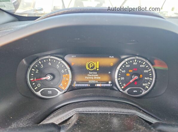 ZACNJAD10LPL78844 2020 JEEP RENEGADE Blue ხელსაწყოთა პანელის ხედი