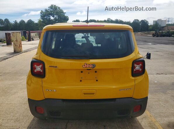 ZACNJBA10KPJ91726 2019 JEEP RENEGADE Yellow Rear view