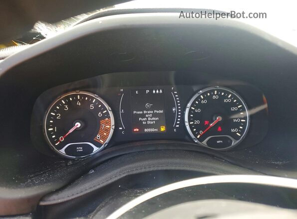 ZACNJBA10KPJ91726 2019 JEEP RENEGADE Yellow Instrument cluster view