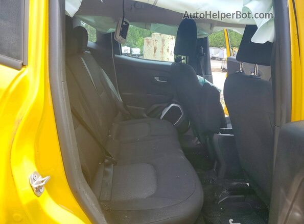 ZACNJBA10KPJ91726 2019 JEEP RENEGADE Yellow Rear seats view