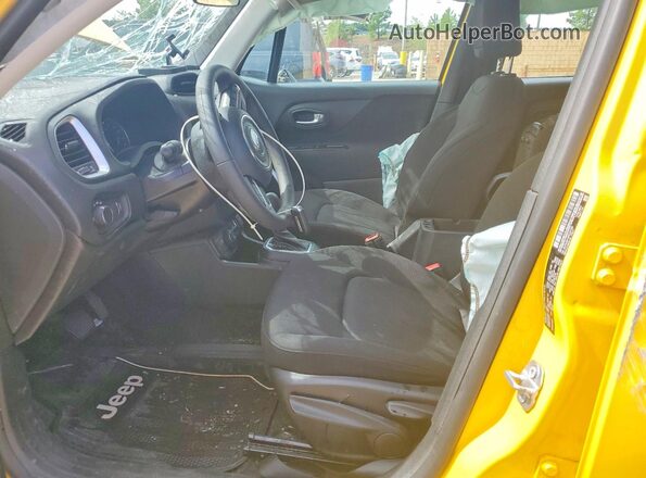 ZACNJBA10KPJ91726 2019 JEEP RENEGADE Yellow Front interior view