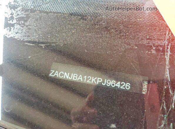ZACNJBA12KPJ96426 2019 JEEP RENEGADE Black ძრავის განყოფილების ხედი