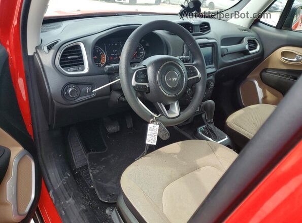 ZACNJBAB1KPJ74829 2019 JEEP RENEGADE Red წინა პანელის ხედი