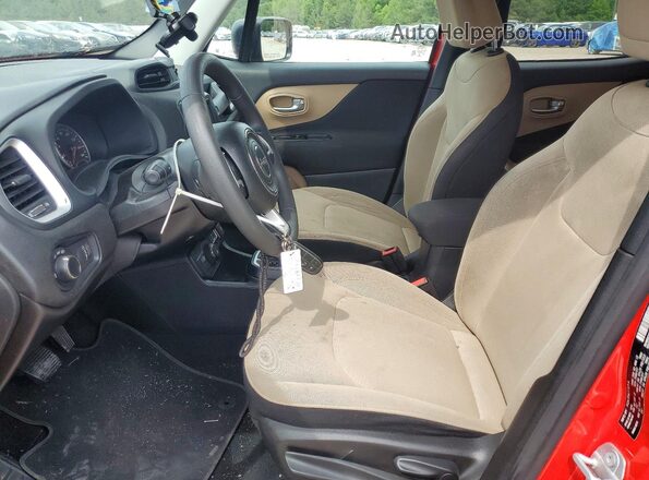ZACNJBAB1KPJ74829 2019 JEEP RENEGADE Red წინა სალონის ხედი