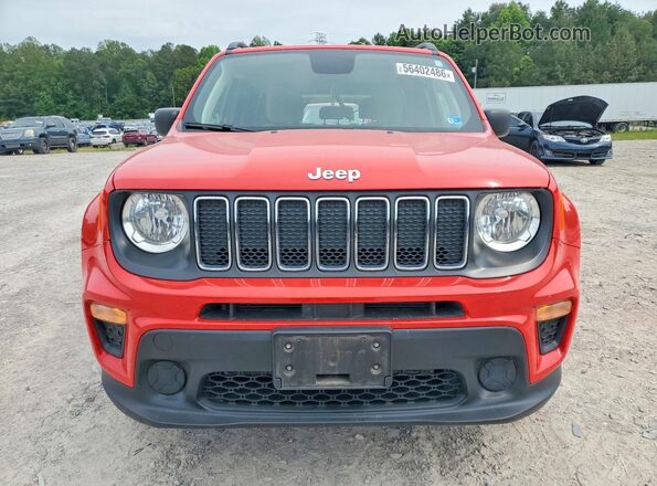 ZACNJBAB1KPJ74829 2019 JEEP RENEGADE Red წინა ხედი