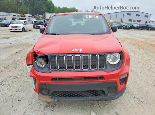 ZACNJBAB1KPK07764 2019 JEEP RENEGADE Red Widok z przodu