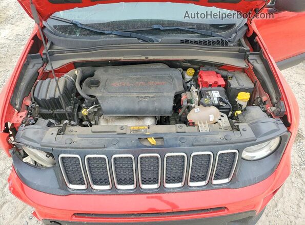 ZACNJBAB1KPK07764 2019 JEEP RENEGADE Red Widok wnętrza z tyłu