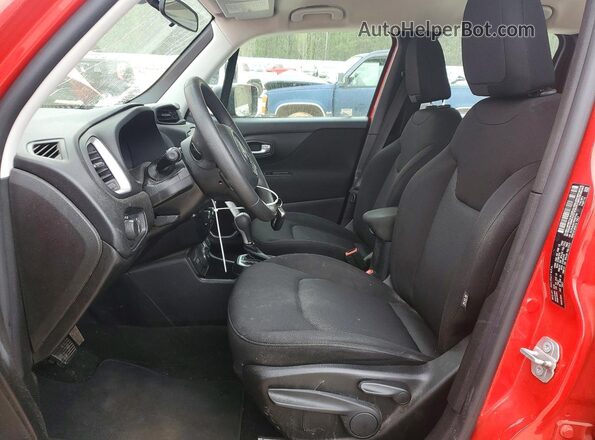 ZACNJBAB1KPK07764 2019 JEEP RENEGADE Red Widok wnętrza z przodu