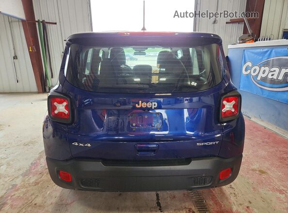 ZACNJBAB1KPK61324 2019 JEEP RENEGADE Blue Vista trasera