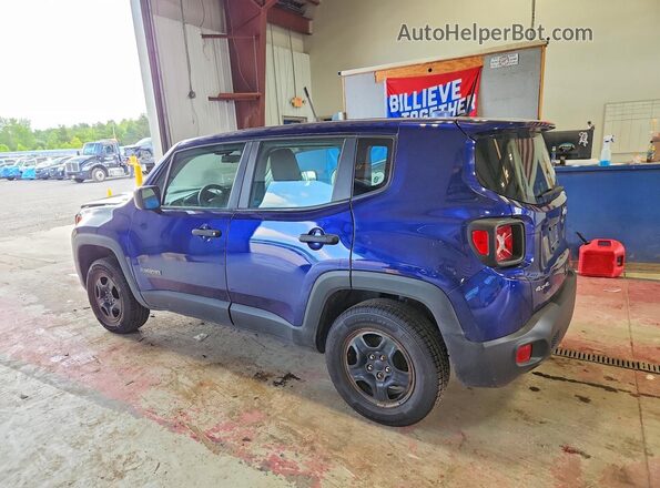 ZACNJBAB1KPK61324 2019 JEEP RENEGADE Blue Trasero izquierdo