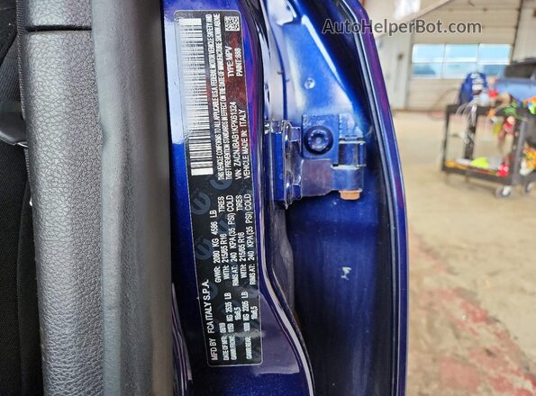 ZACNJBAB1KPK61324 2019 JEEP RENEGADE Blue Vista de la etiqueta del VIN