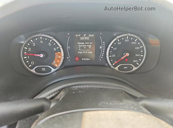 ZACNJBAB1LPL50523 2020 JEEP RENEGADE Gray Սարքավորումների վահանակի տեսք