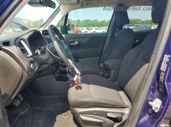 ZACNJBAB3LPL20875 2020 JEEP RENEGADE Blue Front interior view