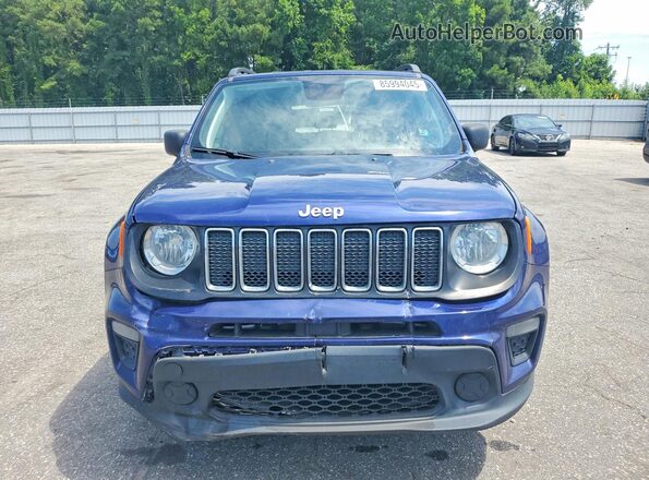 ZACNJBAB3LPL20875 2020 JEEP RENEGADE Blue Front view