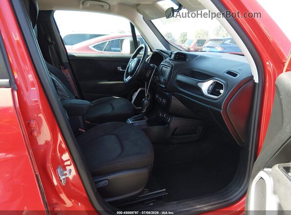 ZACNJBAB4KPK49362 2019 JEEP RENEGADE Red Вид салону спереду