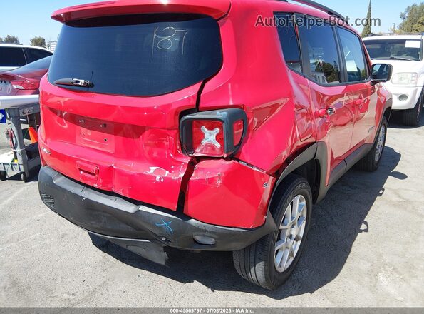 ZACNJBAB4KPK49362 2019 JEEP RENEGADE Red Задня права чверть