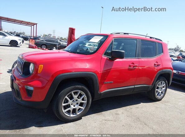 ZACNJBAB4KPK49362 2019 JEEP RENEGADE Red Панорамний вид салону 360°