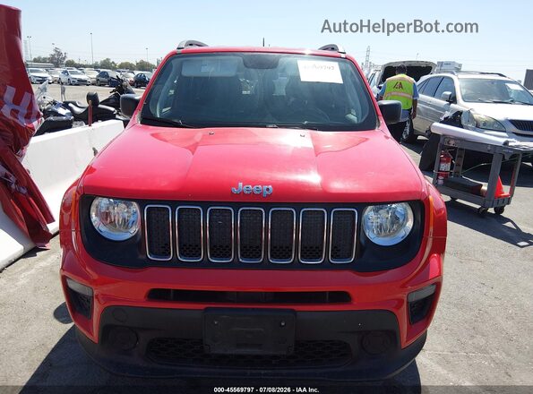 ZACNJBAB4KPK49362 2019 JEEP RENEGADE Red Вид щитка приладів