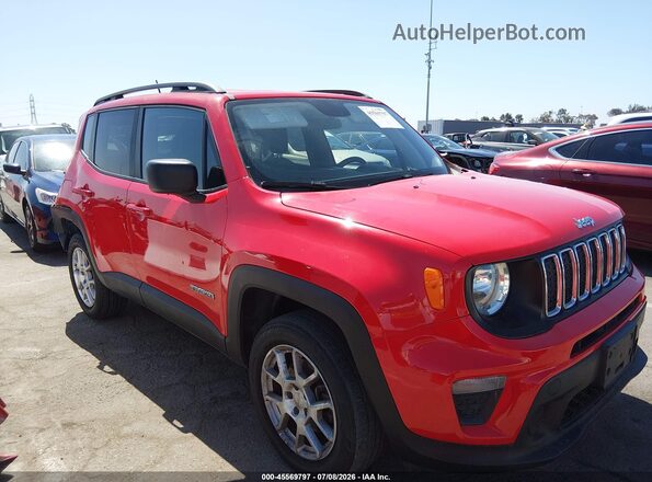 ZACNJBAB4KPK49362 2019 JEEP RENEGADE Red Вид задньої частини салону