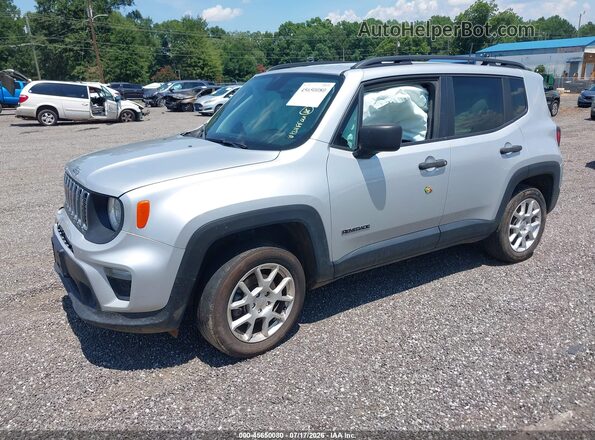 ZACNJBAB6KPK08361 2019 JEEP RENEGADE Silver Передня ліва чверть