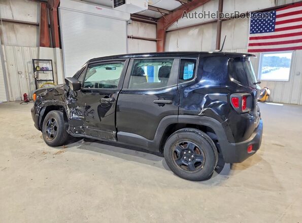 ZACNJBAB7KPJ75659 2019 JEEP RENEGADE Black Tył lewy