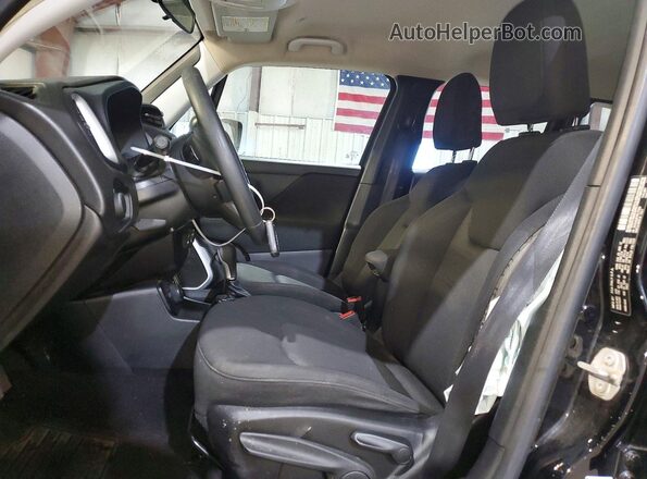 ZACNJBAB7KPJ75659 2019 JEEP RENEGADE Black Widok wnętrza z przodu