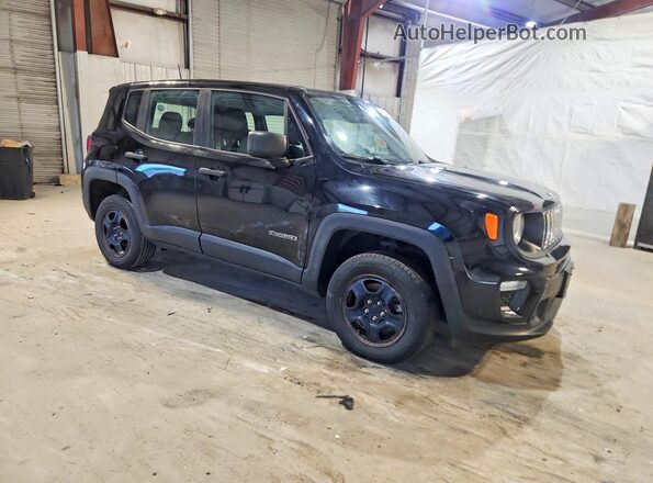 ZACNJBAB7KPJ75659 2019 JEEP RENEGADE Black Przód prawy