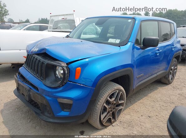 ZACNJBAB7LPL87785 2020 JEEP RENEGADE Blue Առջևի ձախ երեք քառորդ տեսարան