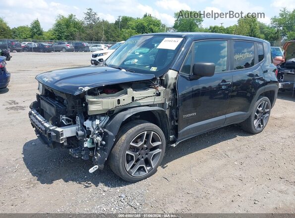 ZACNJBAB7LPL97569 2020 JEEP RENEGADE Black წინა მარცხენა ხედი სამი მეოთხედიდან
