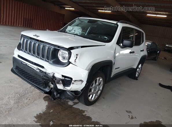 ZACNJBAB8KPJ84466 2019 JEEP RENEGADE White Przód lewy