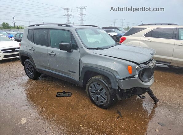 ZACNJBAB9KPK93809 2019 JEEP RENEGADE Gray Przód prawy