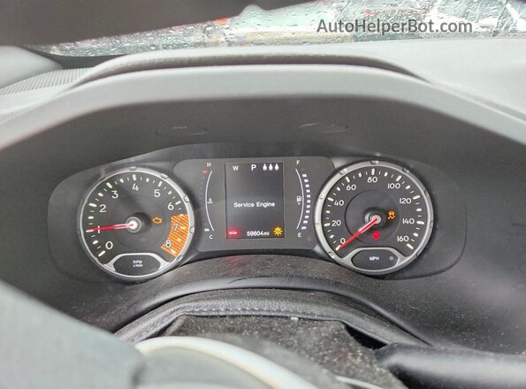 ZACNJBAB9KPK93809 2019 JEEP RENEGADE Gray Widok zestawu wskaźników