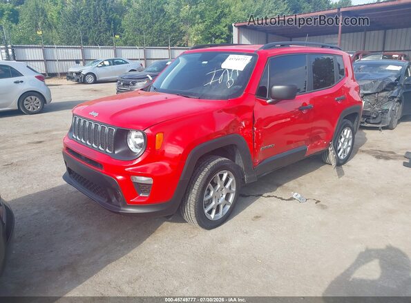 ZACNJBAB9LPL25613 2020 JEEP RENEGADE Red წინა მარცხენა ხედი სამი მეოთხედიდან