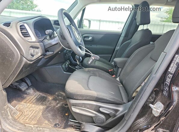 ZACNJBAB9LPL73595 2020 JEEP RENEGADE Black Вид салону спереду