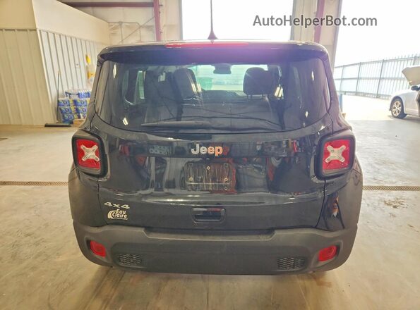 ZACNJBAB9LPL73595 2020 JEEP RENEGADE Black Вид ззаду