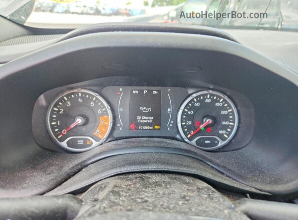 ZACNJBAB9LPL73595 2020 JEEP RENEGADE Black Вид щитка приладів
