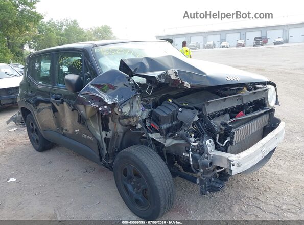 ZACNJBABXKPK21758 2019 JEEP RENEGADE Black წინა ხედი
