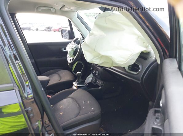 ZACNJBABXKPK21758 2019 JEEP RENEGADE Black წინა სალონის ხედი