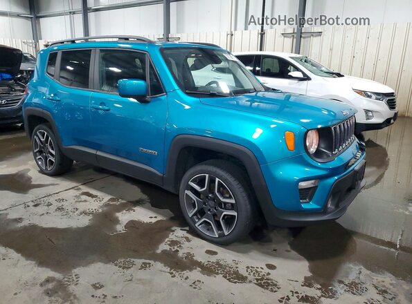 ZACNJBBB1LPL15270 2020 JEEP RENEGADE Синий Передняя правая четверть