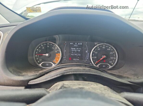 ZACNJBBB2KPK47804 2019 JEEP RENEGADE Silver Вид щитка приладів