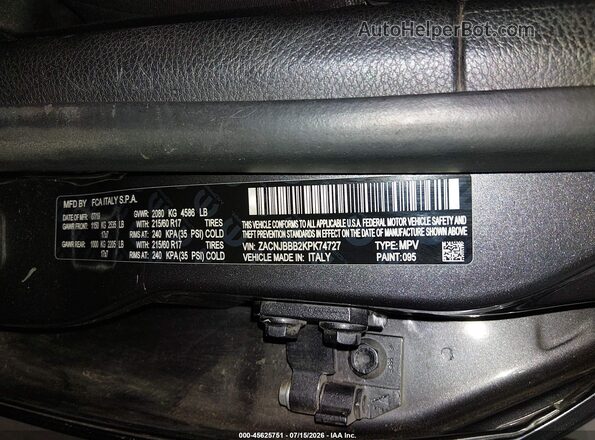 ZACNJBBB2KPK74727 2019 JEEP RENEGADE Gray Engine compartment view